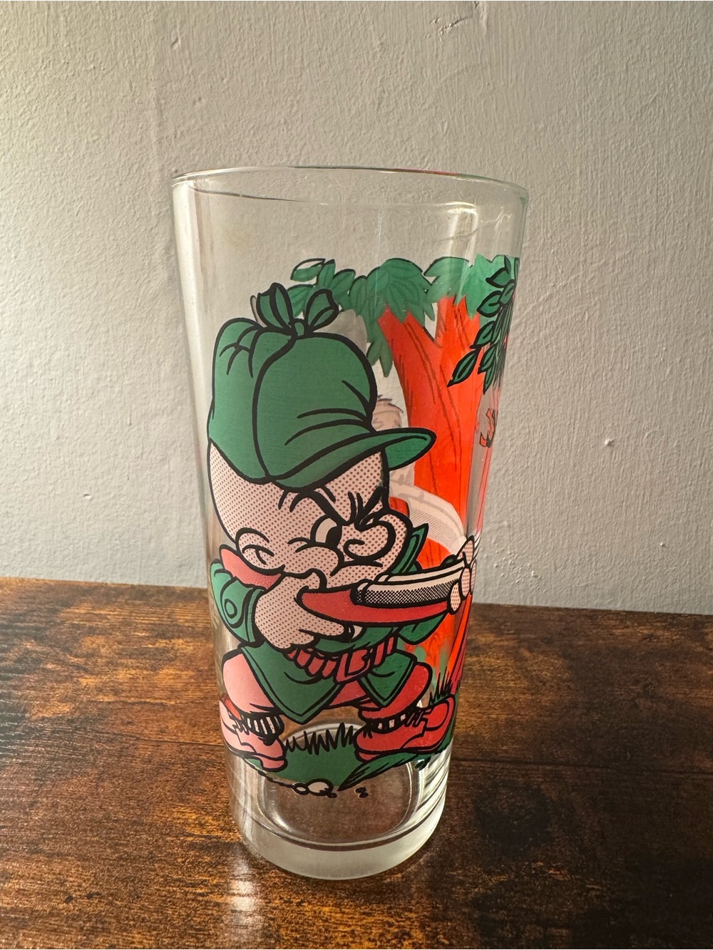 Vintage 1976 Warner Bros Looney Tunes Elmer Fudd Pepsi Collectors Glass
